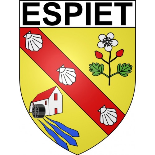 Stickers coat of arms Bazas adhesive sticker