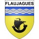 Flaujagues 33 ville Stickers blason autocollant adhésif