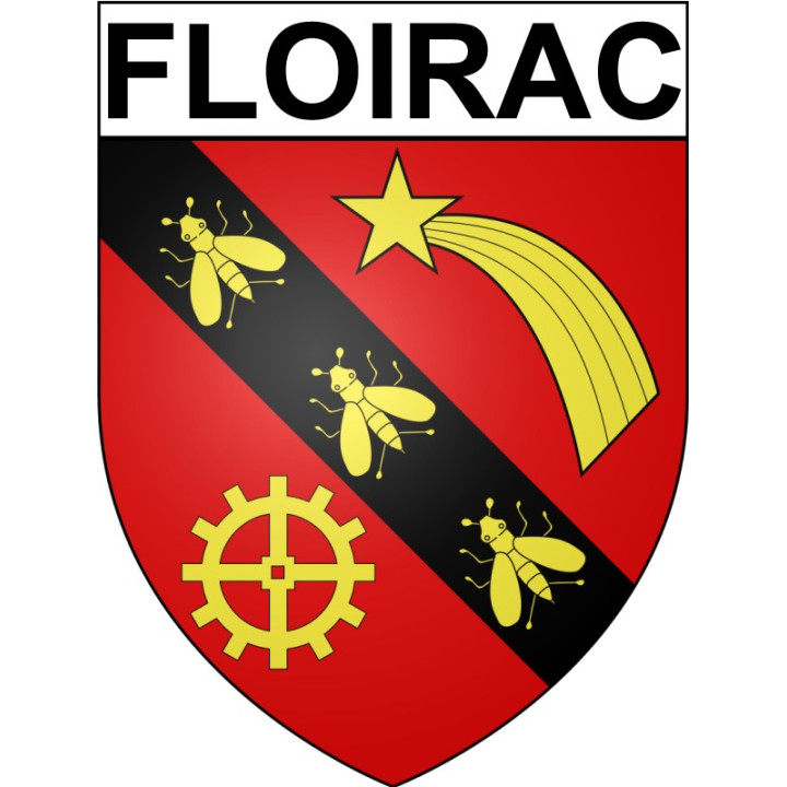 Stickers coat of arms Bazas adhesive sticker