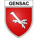 Gensac 33 ville Stickers blason autocollant adhésif