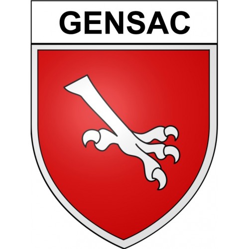 Gensac 33 ville Stickers blason autocollant adhésif