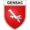 Gensac 33 ville Stickers blason autocollant adhésif