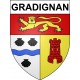 Stickers coat of arms Bazas adhesive sticker
