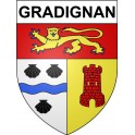 Gradignan 33 ville Stickers blason autocollant adhésif