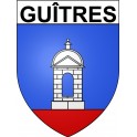 Guîtres 33 ville Stickers blason autocollant adhésif