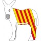 burro catalan autocollant plaque