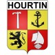 Hourtin 33 ville Stickers blason autocollant adhésif