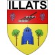 Illats 33 ville Stickers blason autocollant adhésif