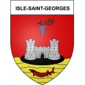 Isle-Saint-Georges 33 ville Stickers blason autocollant adhésif