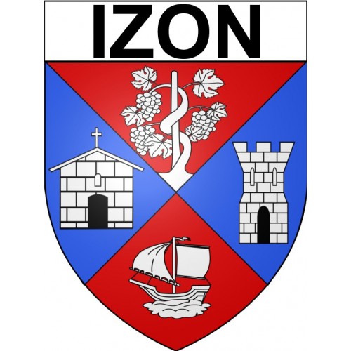 Stickers coat of arms Bazas adhesive sticker