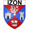 Izon 33 ville Stickers blason autocollant adhésif