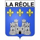 La Réole 33 ville Stickers blason autocollant adhésif