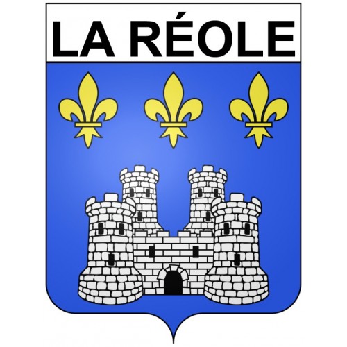 La Réole 33 ville Stickers blason autocollant adhésif