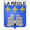La Réole 33 ville Stickers blason autocollant adhésif