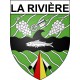 La Rivière 33 ville Stickers blason autocollant adhésif