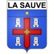 Stickers coat of arms Bazas adhesive sticker
