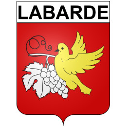 Stickers coat of arms Bazas adhesive sticker
