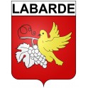 Labarde 33 ville Stickers blason autocollant adhésif