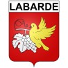 Stickers coat of arms Bazas adhesive sticker