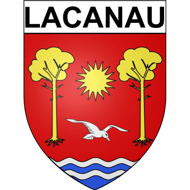 Lacanau 33 ville Stickers blason autocollant adhésif