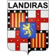 Landiras 33 ville Stickers blason autocollant adhésif
