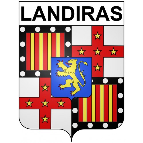 Landiras 33 ville Stickers blason autocollant adhésif