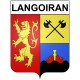 Stickers coat of arms Bazas adhesive sticker
