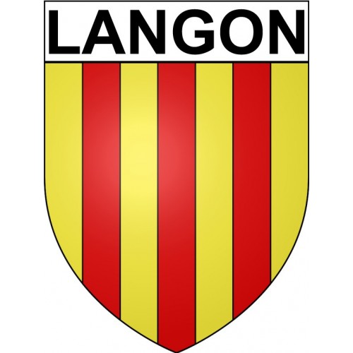 Stickers coat of arms Bazas adhesive sticker