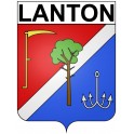 Lanton 33 ville Stickers blason autocollant adhésif