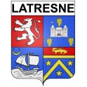 Latresne 33 ville Stickers blason autocollant adhésif