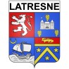 Stickers coat of arms Bazas adhesive sticker