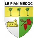 Le Pian-Médoc 33 ville Stickers blason autocollant adhésif