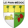Le Pian-Médoc 33 ville Stickers blason autocollant adhésif