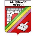 Le Taillan-Médoc 33 ville Stickers blason autocollant adhésif