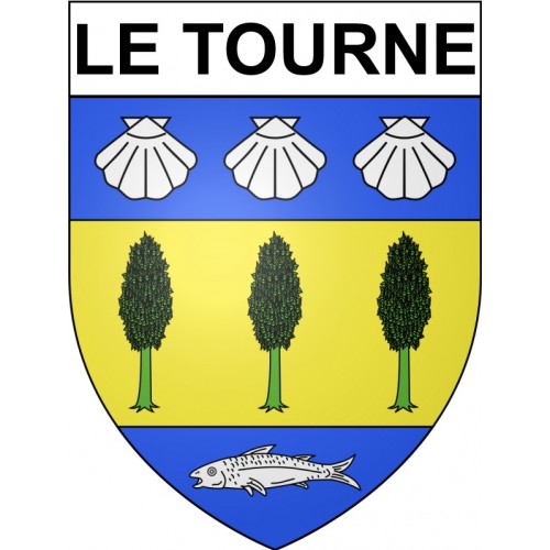Le Tourne 33 ville Stickers blason autocollant adhésif