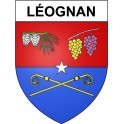 Léognan 33 ville Stickers blason autocollant adhésif
