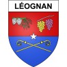 Léognan 33 ville Stickers blason autocollant adhésif