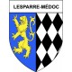 Lesparre-Médoc 33 ville Stickers blason autocollant adhésif