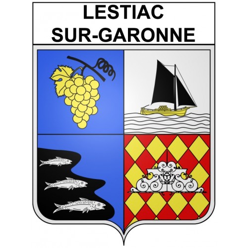 Stickers coat of arms Bazas adhesive sticker