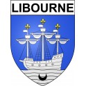 Stickers coat of arms Bazas adhesive sticker