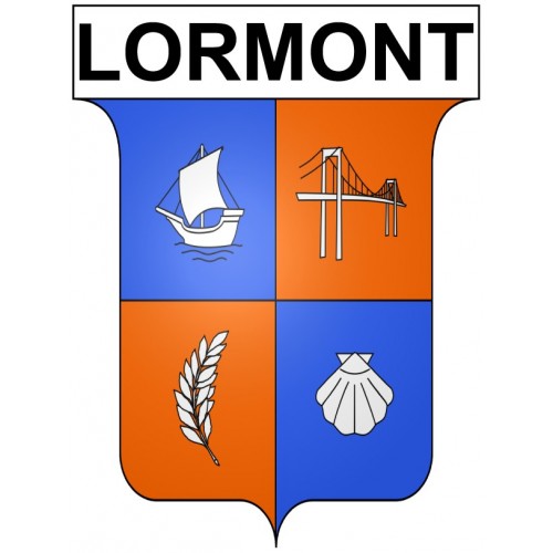 Lormont 33 ville Stickers blason autocollant adhésif