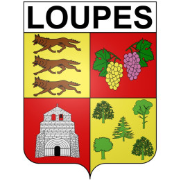 Loupes 33 ville Stickers blason autocollant adhésif