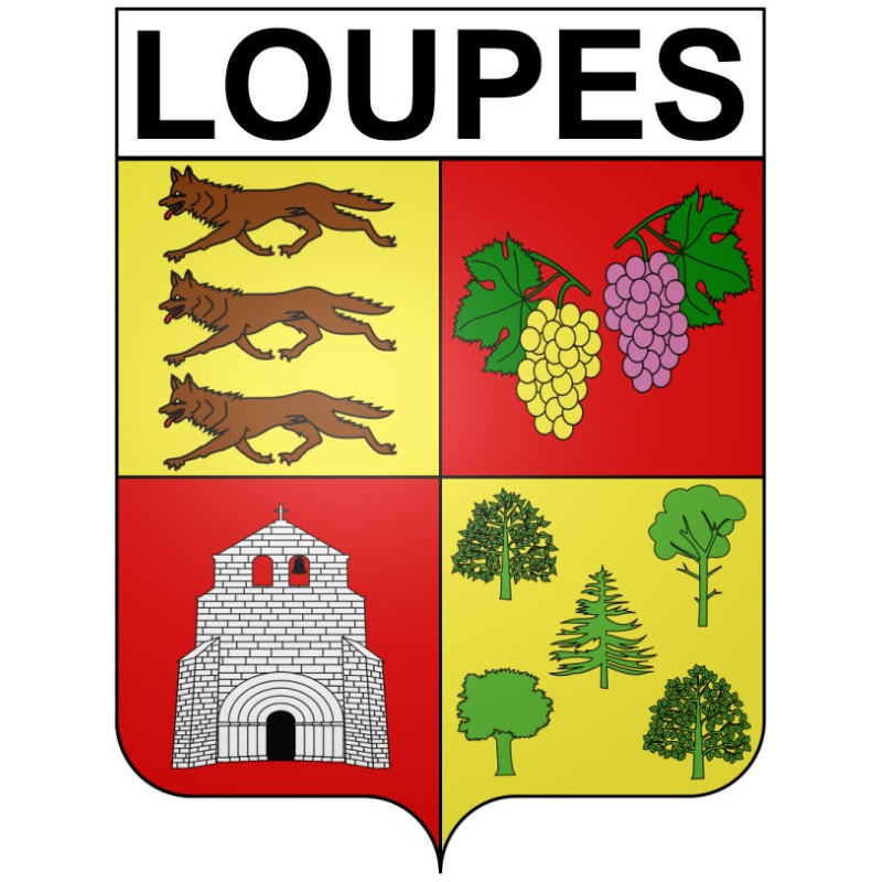 Stickers coat of arms Bazas adhesive sticker