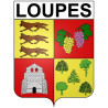 Stickers coat of arms Bazas adhesive sticker
