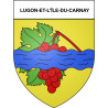 Lugon-et-l'Île-du-Carnay 33 ville Stickers blason autocollant adhésif