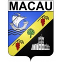 Macau 33 ville Stickers blason autocollant adhésif
