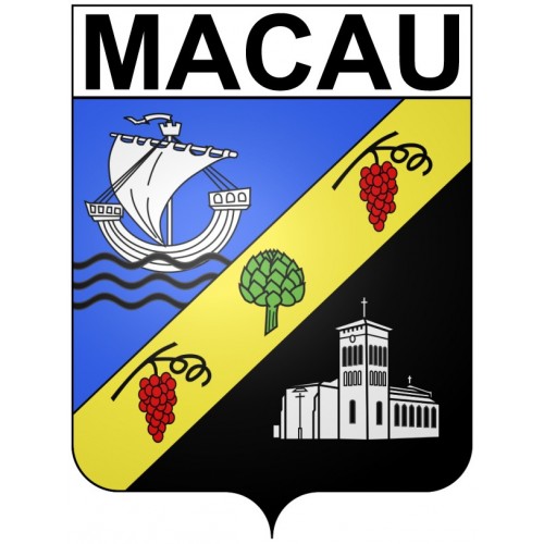 Stickers coat of arms Bazas adhesive sticker