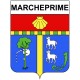 Marcheprime 33 ville Stickers blason autocollant adhésif