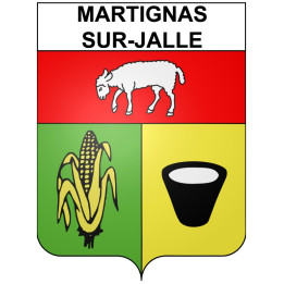 Stickers coat of arms Bazas adhesive sticker