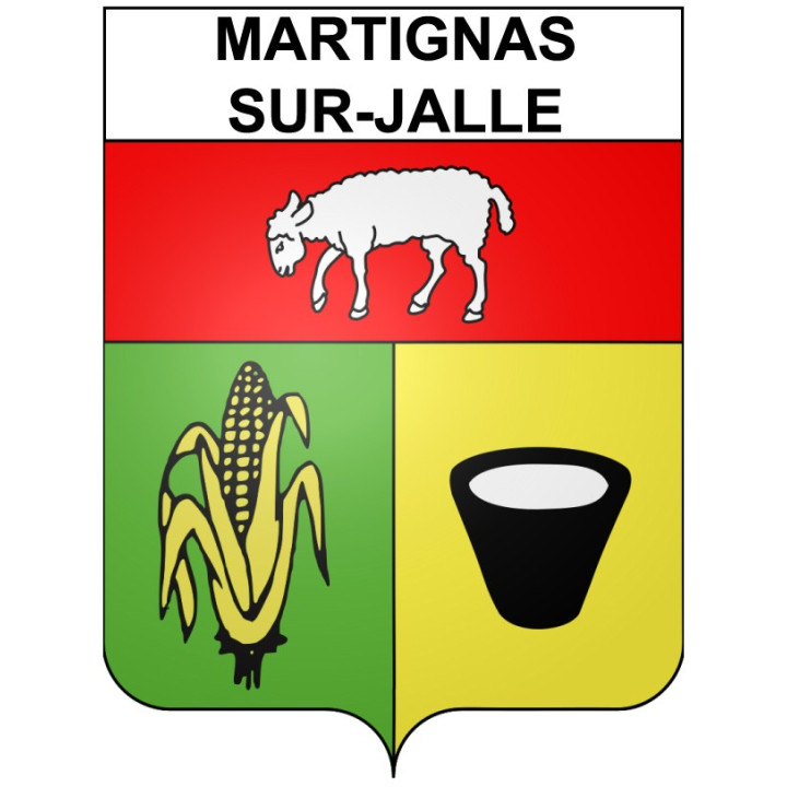 Stickers coat of arms Bazas adhesive sticker